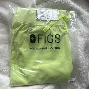 Figs Bright Green Scrub Pants